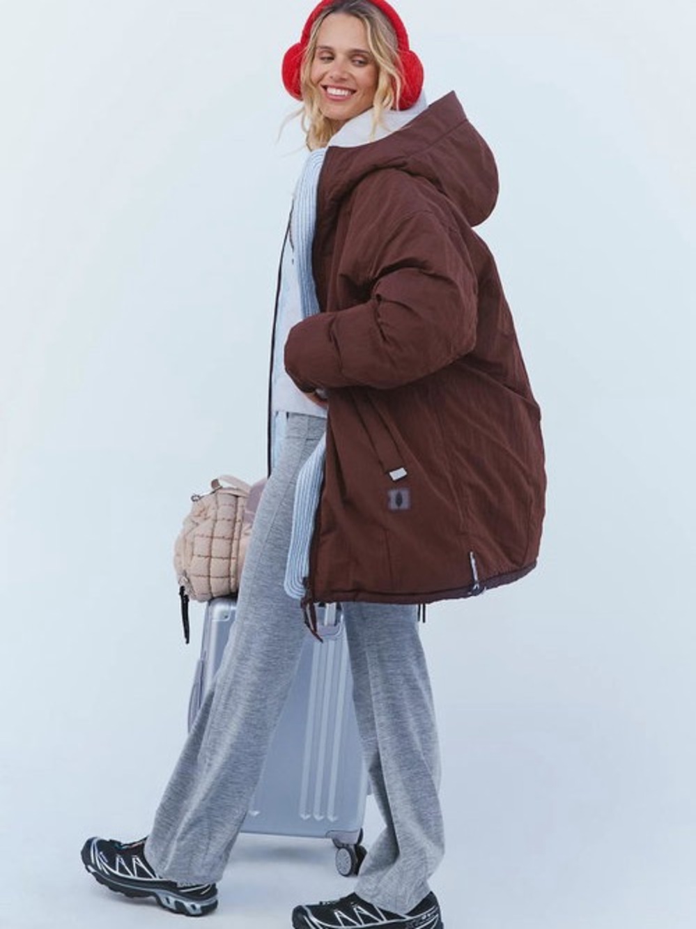 Roaming On Reversible Parka NWOT